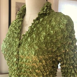 90’s Popcorn Top, Button Down with Collar